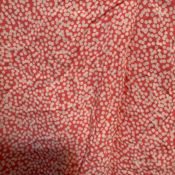 Gap Womens Pink & White Polka Dot Short-Sleeve Blouse Size L - Picture 3 of 6